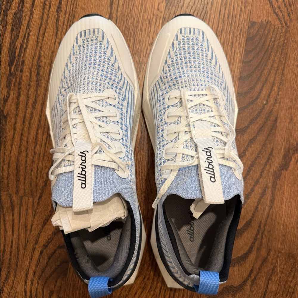Mens Allbirds Tree Flyer 2 Size 10 Blizzard/ Pure Azure (blizzard)
